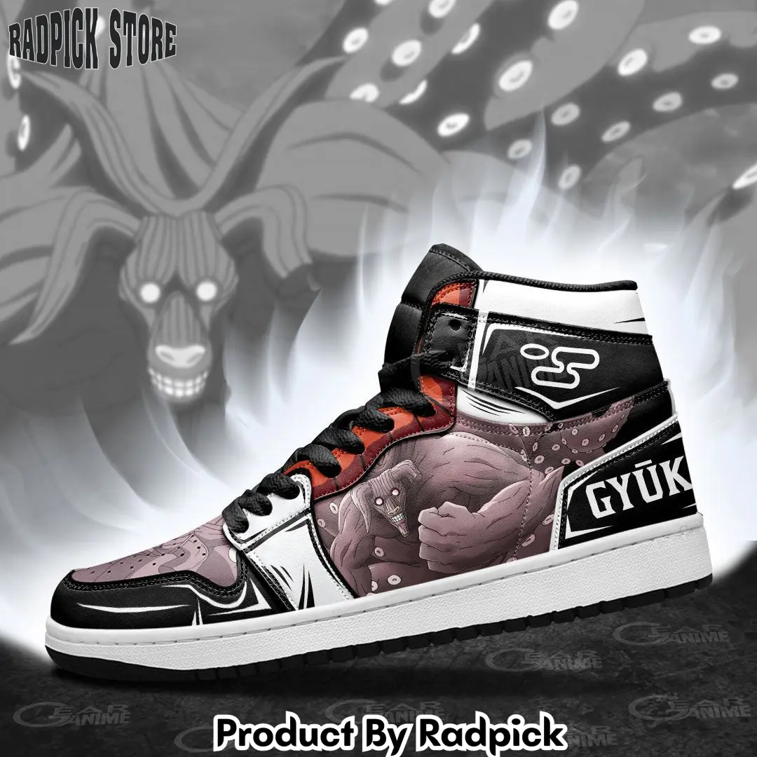 Gyuki eighttails beast air jordan high top sneakers anime mn23  rp0245406